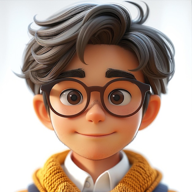 Photo 3d animation character cartoon