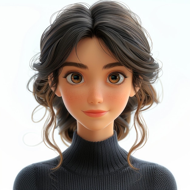 Photo 3d animation character cartoon