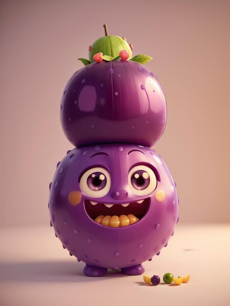 3d animation of grape AI generative