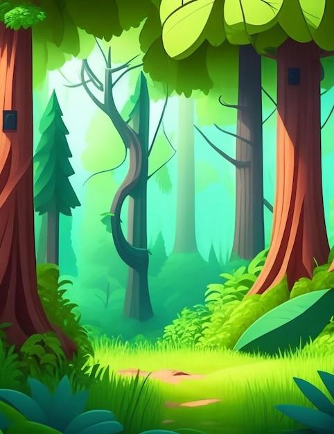 3D Animation Style Бесплатные векторные деревенские сцены с пейзажным естественным фоном