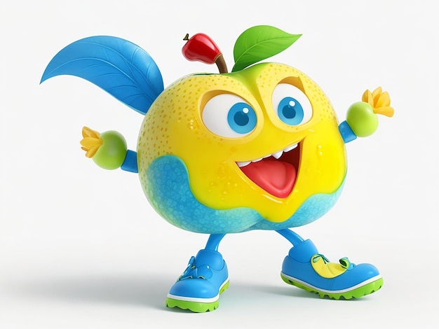 3D Apple characters generated by AI