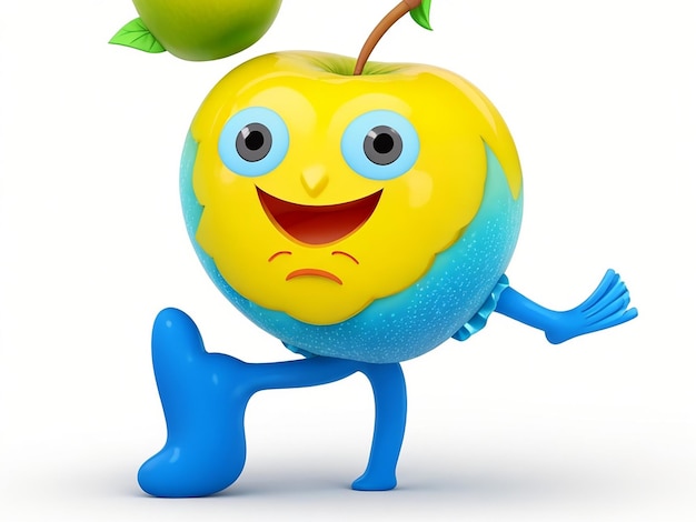 3D Apple characters generated by AI