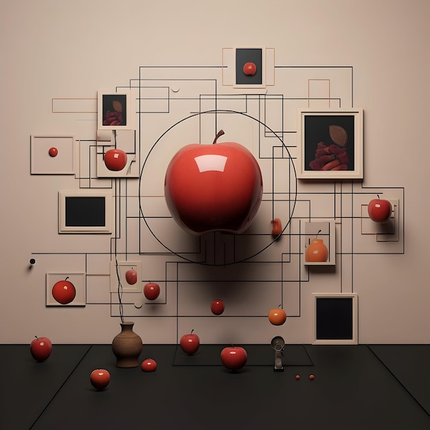 3D фон Apple Design