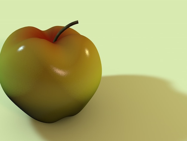 Фото 3d яблоко