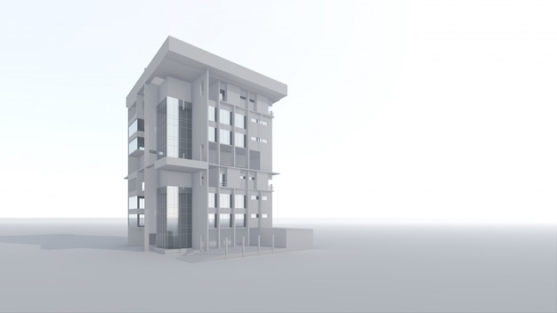 3d architecturale woningbouw