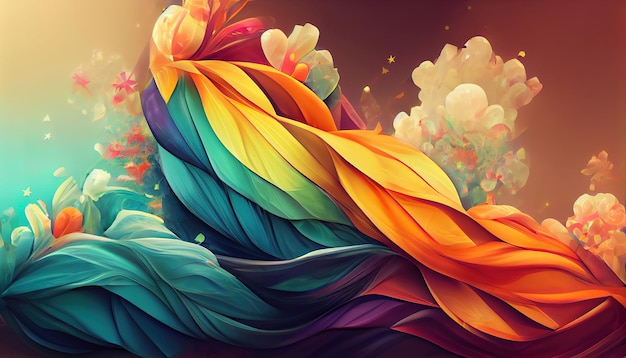 Excellent 3D art, Diversity and pride wallpaper background illustration.  Generative Ai 22829884 Stock Photo at Vecteezy