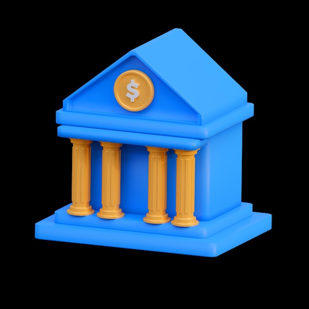 Photo 3d asset rendering finance icon graphic illustration