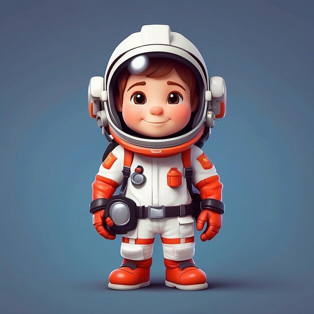 3D astronaut brandweerman personage