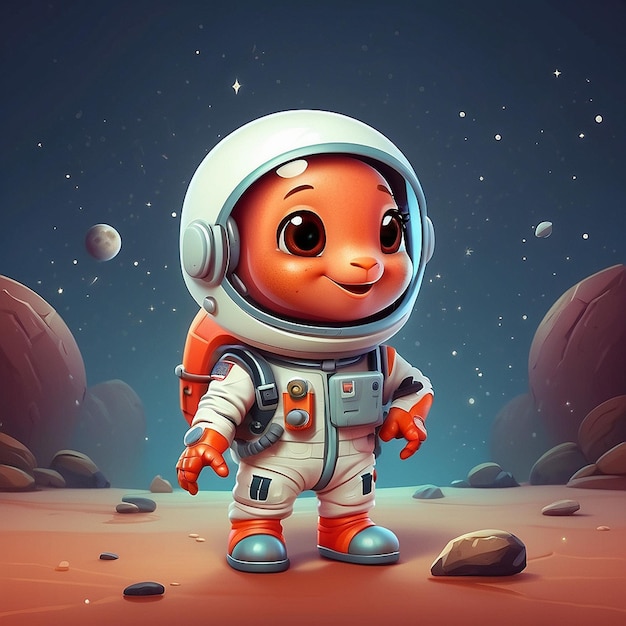 3D astronaut garnalen personage