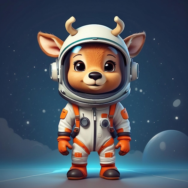 3D-astronaut hert personage