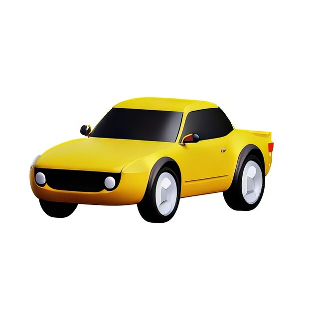 Foto 3d-auto-illustratie