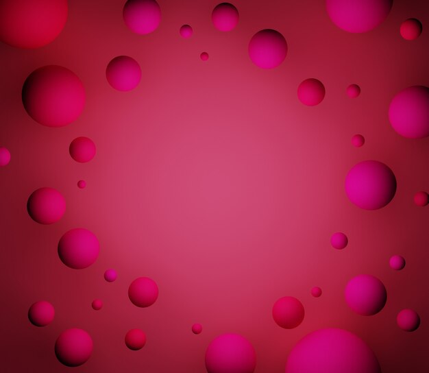 3d backgound illustration stage wallpaper product simple modern abstract red balls