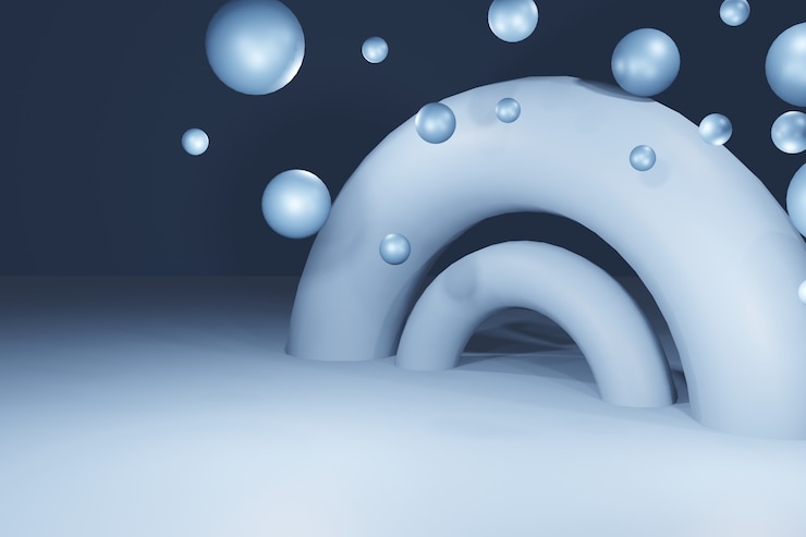 Photo 3d 배경, 3d 렌더링 배경 ballon