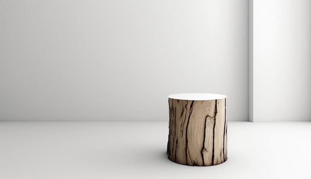 3D background for showcasing modern luxury and fashion products on wooden podium Ai Generated