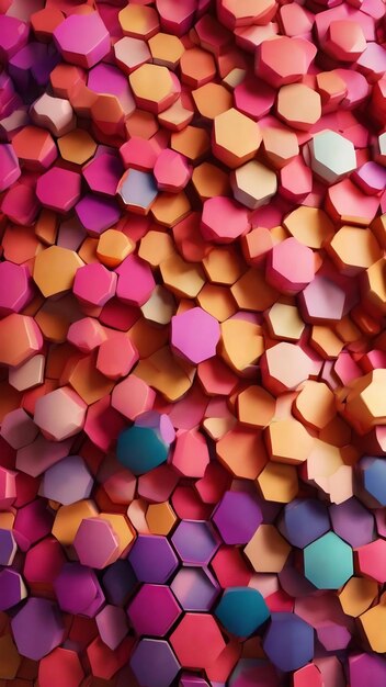 3d background wallaer hexagon background