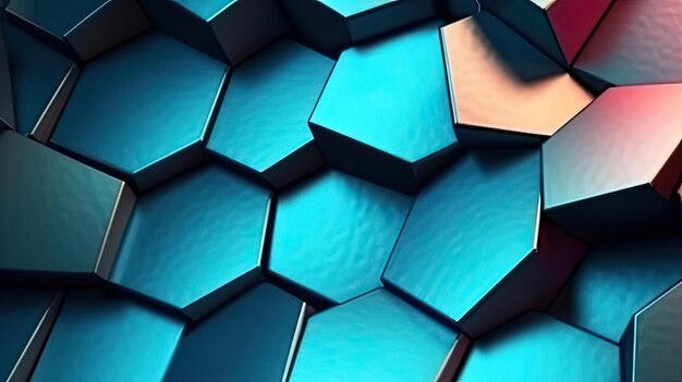 3d background wallaer hexagon background