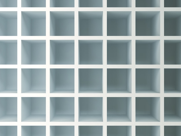 白い正方形キューブと3 dの背景