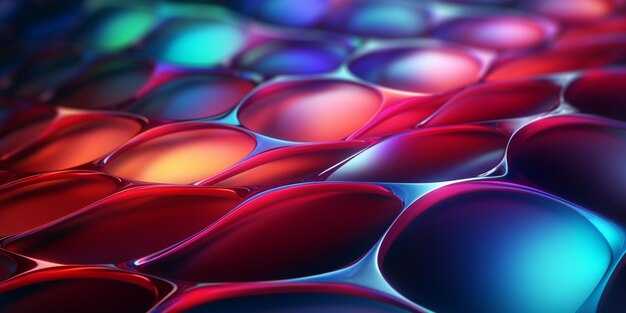 3D Backgrounds of Abstract Mesh Shapes and Blur Background