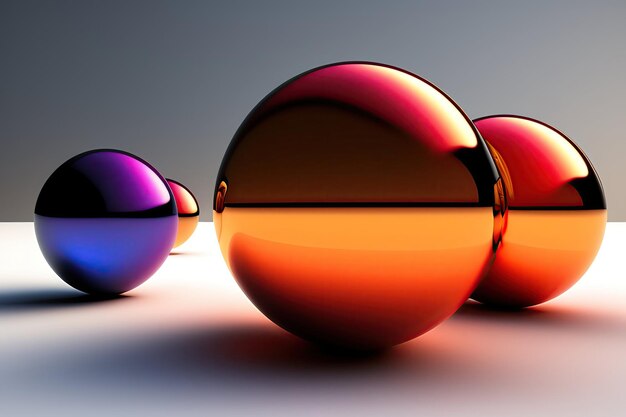 3D Balls Background