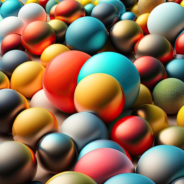 3D Balls Background