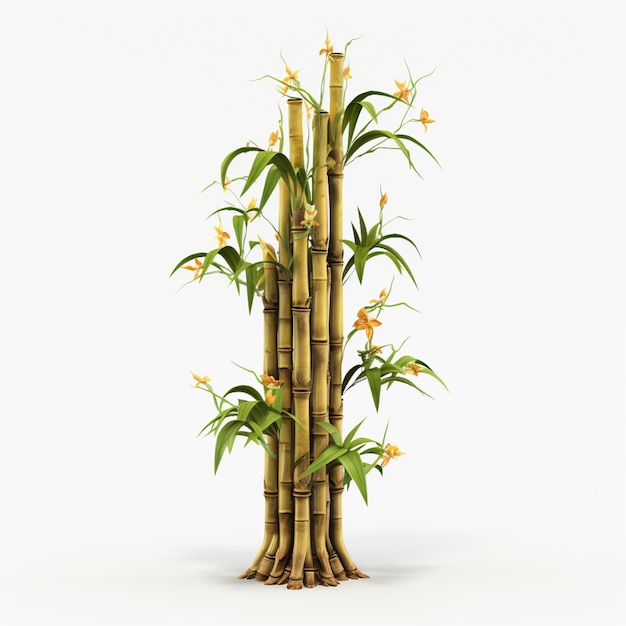 3d bamboo tree