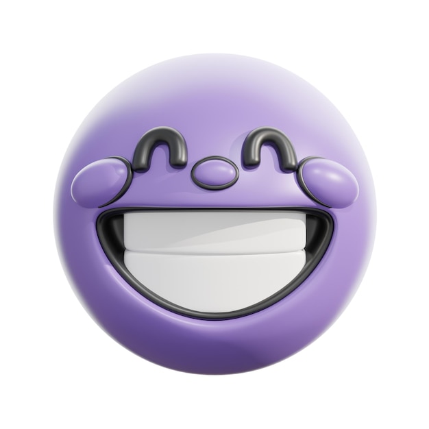 3d beaming face smiling face illustration