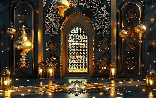 写真 3d 美しいモスク aiが作成した