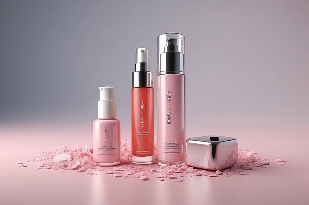 3d beauty product in studio