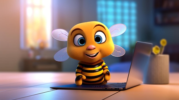 3d bee character honey bee character 3d bee cartoon bee character cartoon bee cute bee cartoon