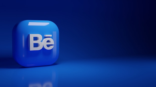 Photo 3d behance application logo