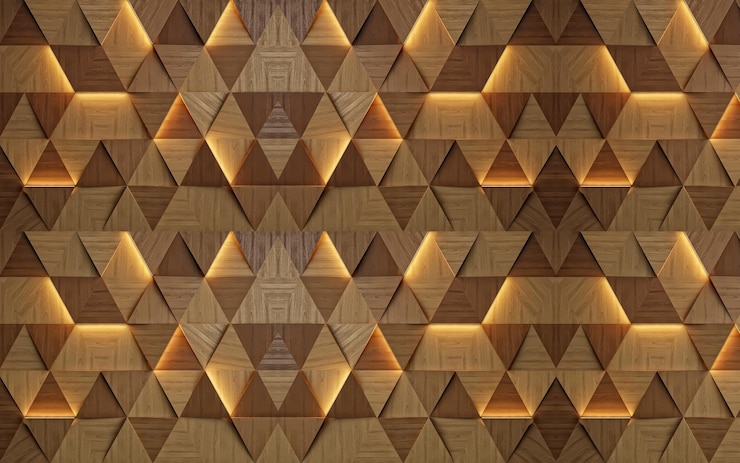 Foto 3d behang klassiek hout