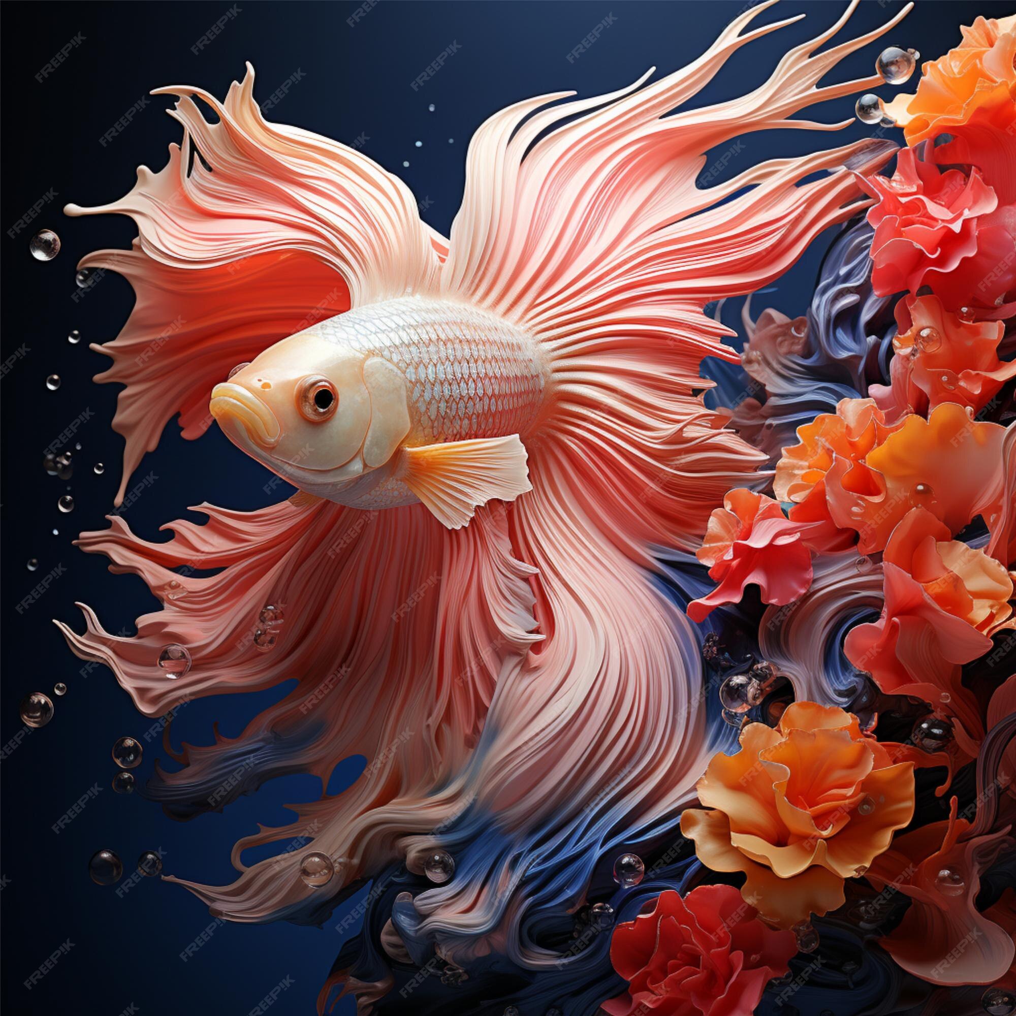 Premium Photo | 3d betta fish