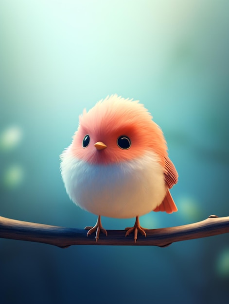 Photo 3d bird