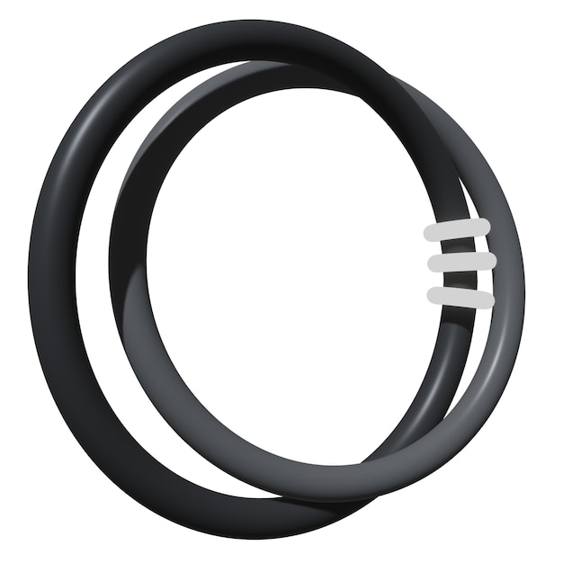 3D Black Opera GX Browser pictogram conceptontwerp