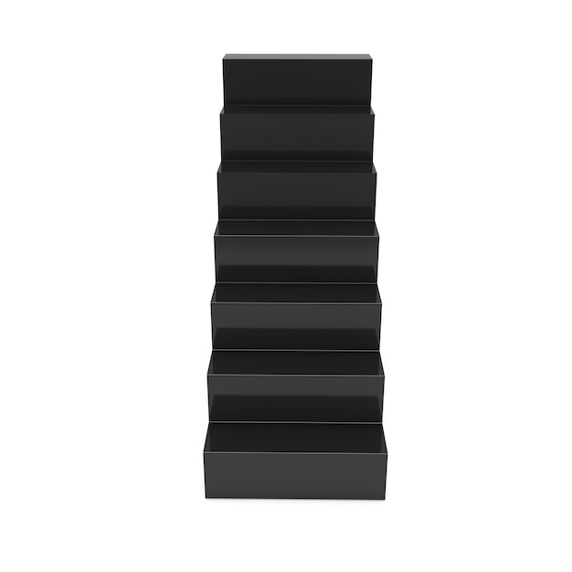 3D Black Stairs