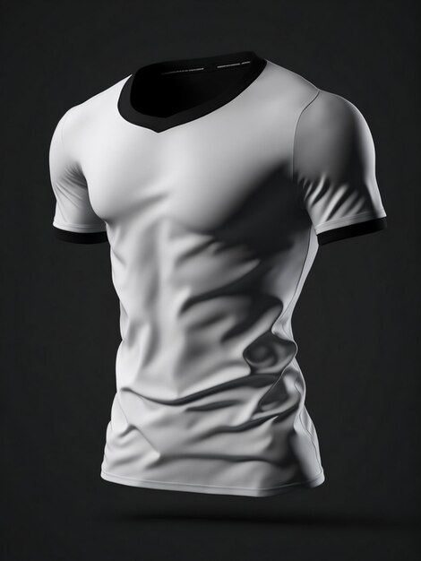 3D black tshirt mockup