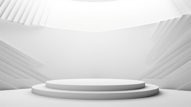3d blank clean minimalist podium product background