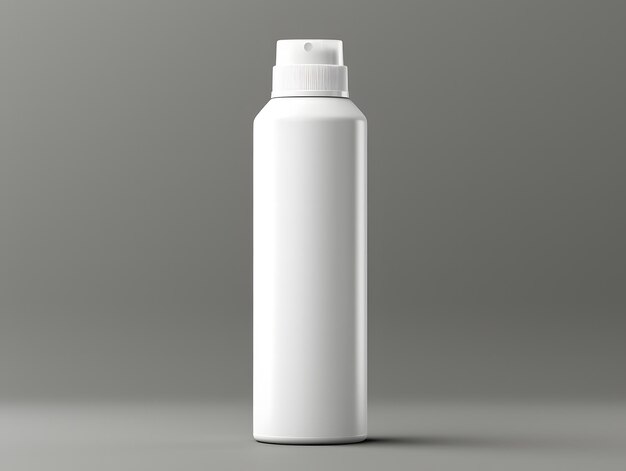 3D-blank spray deodorant fles mockup