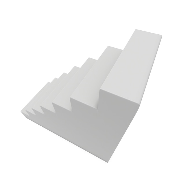 3D Blank Stairs