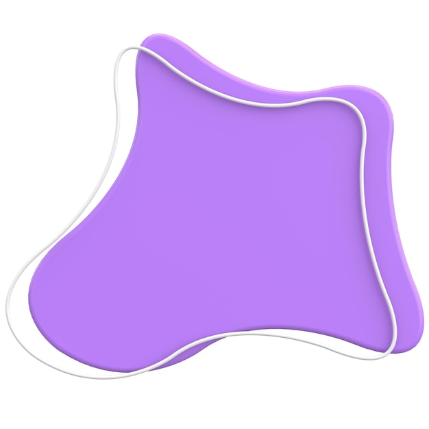 Фото 3d blob abstract текстовая коробка 3d иллюстрация