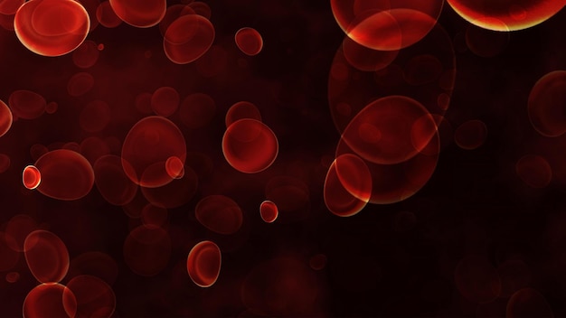 3D blood cells particle virus outbreak antibody vaccine medical healthcare concept