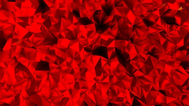 3D Bloody red triangle abstract background