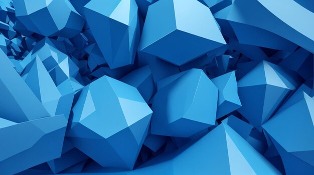 Photo 3d blue abstract background