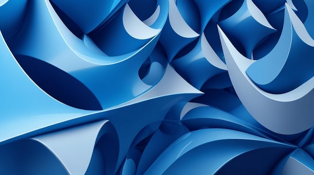 Синий абстрактный фон 3D
