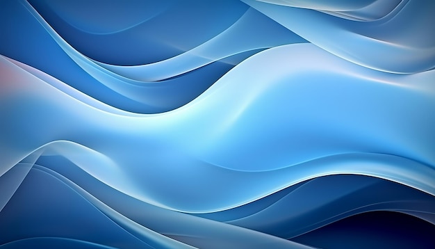 3D Blue Wavy Background