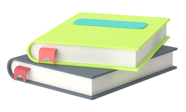 3D book 3D illustration