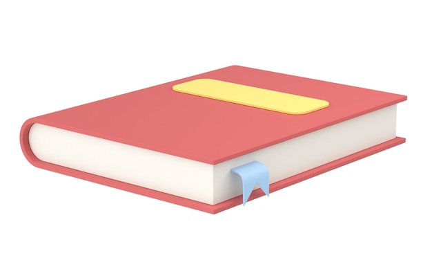 3D book Notebook 3D illustration