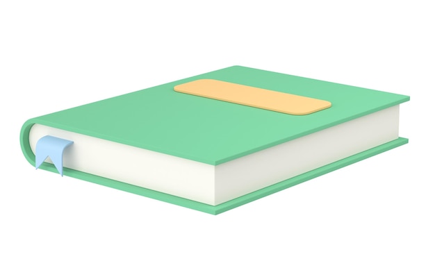 3D book Notebook 3D illustration