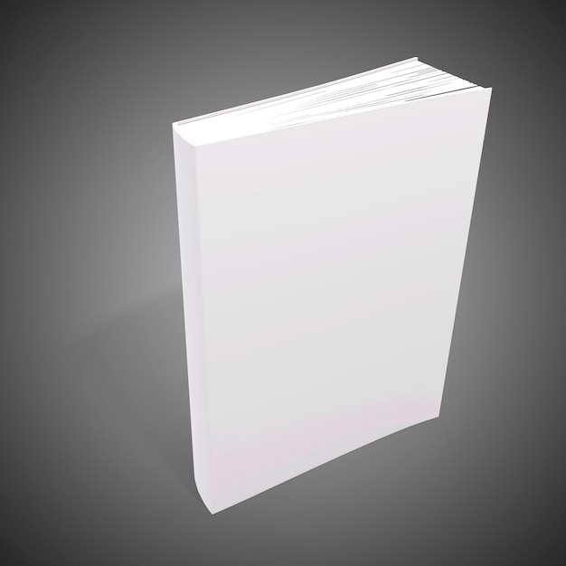 3d book with blank covers