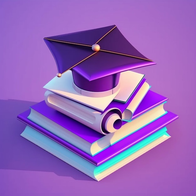 3D Book with graduation